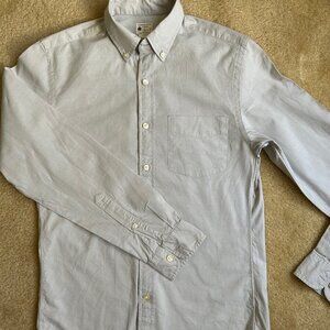Tailored by J.Crew Light Gray Button-Down Men's Shirt Size XS